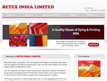 Tablet Screenshot of betexindia.com